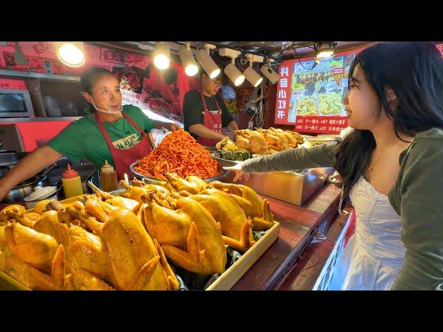 Spicy Traditional Food Market in Hunan, China: Authentic Dishes, Bold Flavors, Rich Meat Selections