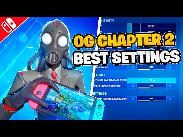 *NEW* BEST OG Chapter 2 Nintendo Switch SETTINGS + Sensitivity! (Fortnite Settings Explained)