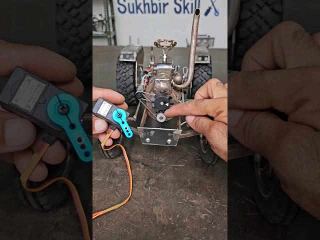 RC Tractor String Project Servo Motor #project