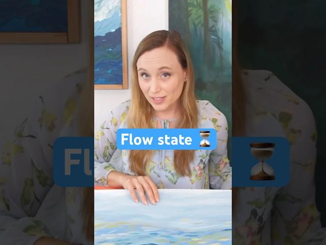 Time disappears when I paint. Let’s talk about the flow state. ￼ #flow #flowstate #artist #art