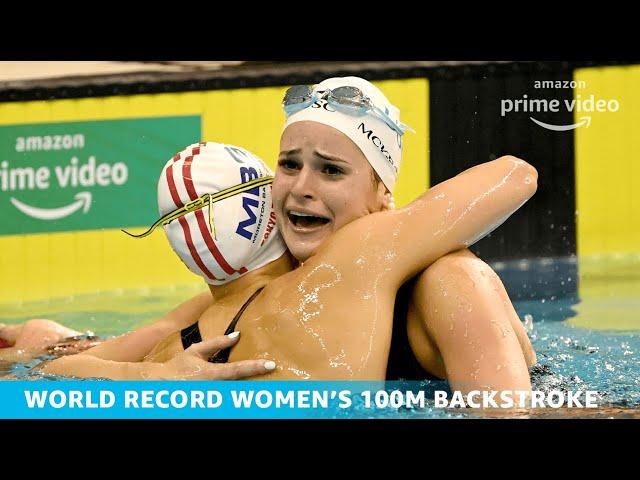 Kaylee McKeown World Record Breaking Moment | 2021 Australian Swimming Trials | Amazon Originals