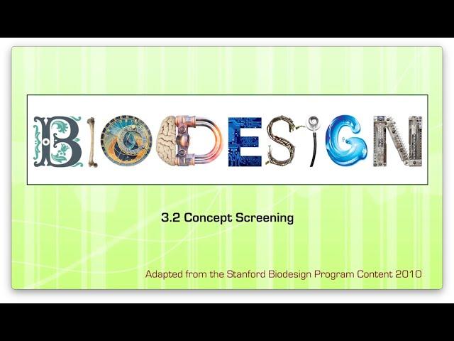 3.2 Concept Screening for Medical Devices