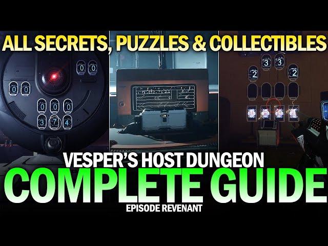 Complete Vesper's Host Dungeon Secrets Guide - All Messages, Collectibles & Puzzles [Destiny 2]