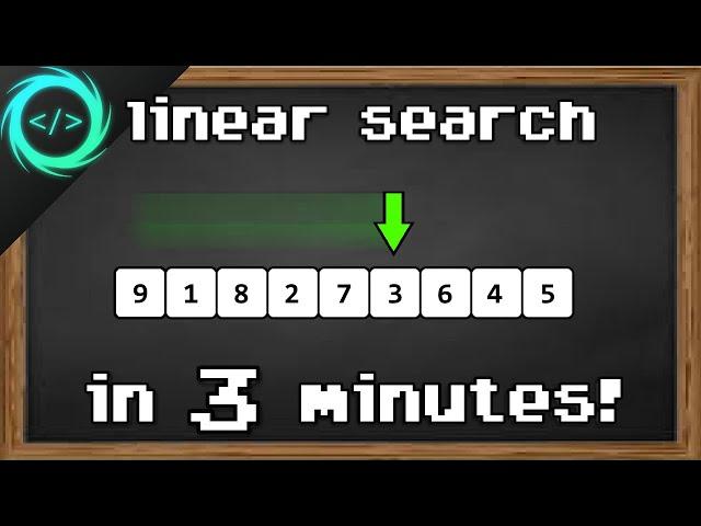 Learn Linear Search in 3 minutes ⬇️