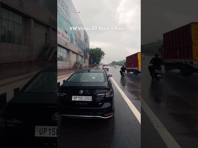 VW Virtus GT Black x Rain Vibe #vwvirtusgt #volkswagenvirtus