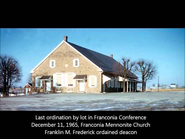 Ordination by lot at Franconia Mennonite Church,  1965