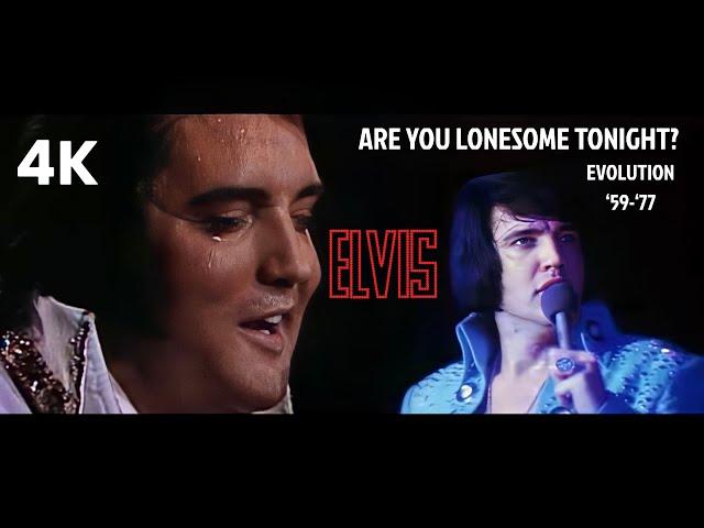 Are You Lonesome Tonight | Elvis Presley 4K (Live Music Video) Remastered Tribute | Song Evolution