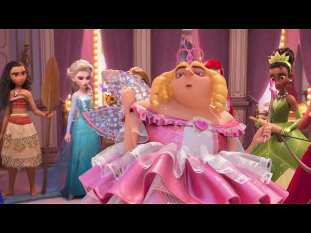 Princess Gru meets Disney Princesses | Despicable Me X Wreck It Ralph Movie