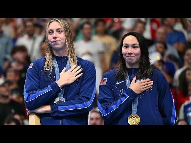 Tokyo heartbreak fuels Torri Huske run to Paris gold｜Gretchen Walsh: proud of everyone on the podium