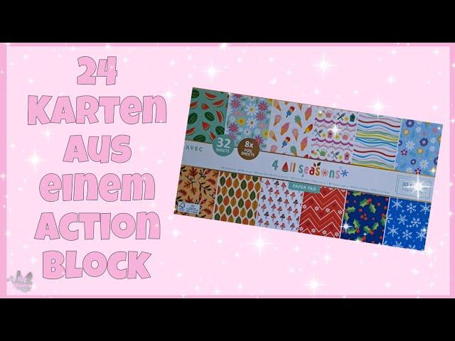  24 Karten aus einem Action Block  4 All Seasons