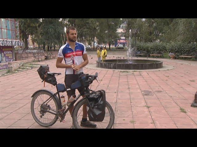 В Хакасию приехал велопутешественник из Нижнего Новгорода