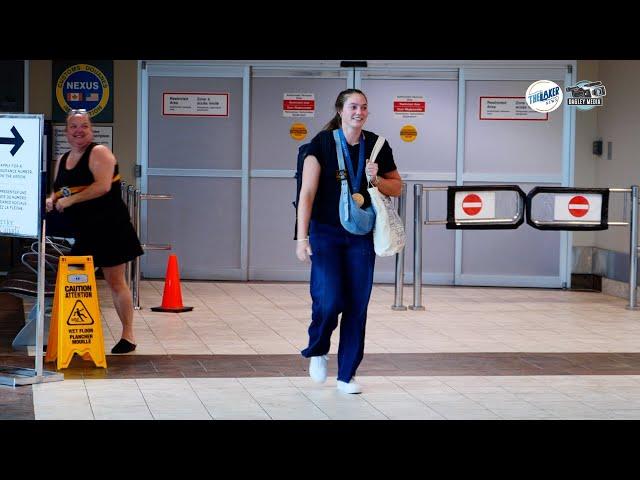 VIDEO STORY: Warm welcome home for Olympic bronze medallist Sloan MacKenzie
