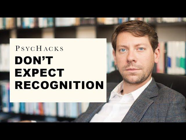 Don't expect recognition: why no one cares about your thing