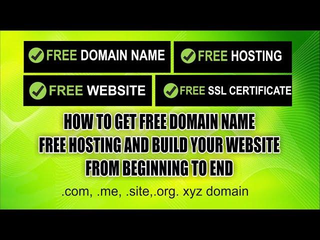 How to get free domain name for lifetime - Create a free Website com, org, net, uk NO CREDIT CARDS