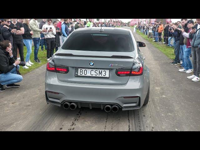 Cars Leaving a Car Meet!