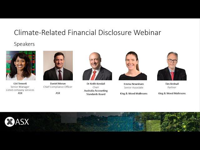 Climate-Related Financial Disclosure