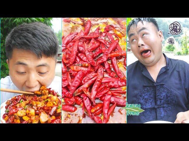 King of Chili Competition! || Try not to laugh || Funny Videos Compilation || Songsong and Ermao