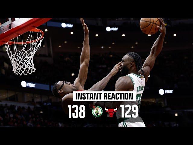 INSTANT REACTION: Celtics keep NBA Cup hopes alive, Jaylen Brown throws down MONSTER slam