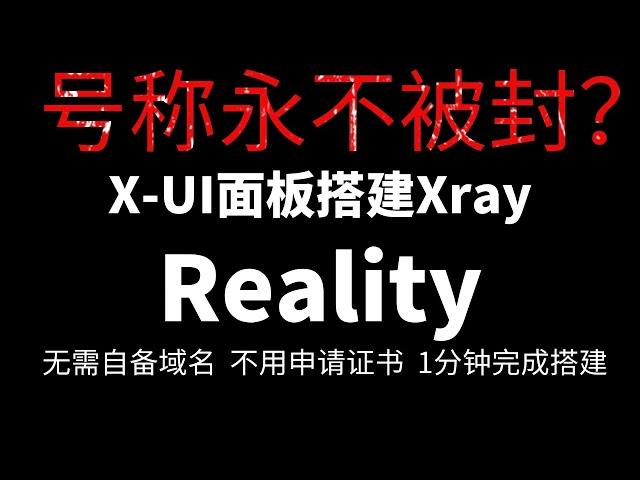 X-UI面板搭建Xray最新Reality协议|无需域名无需证书申请