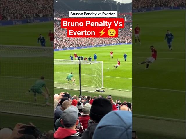 Bruno Penalty Vs Everton #footballshorts #brunofernandes