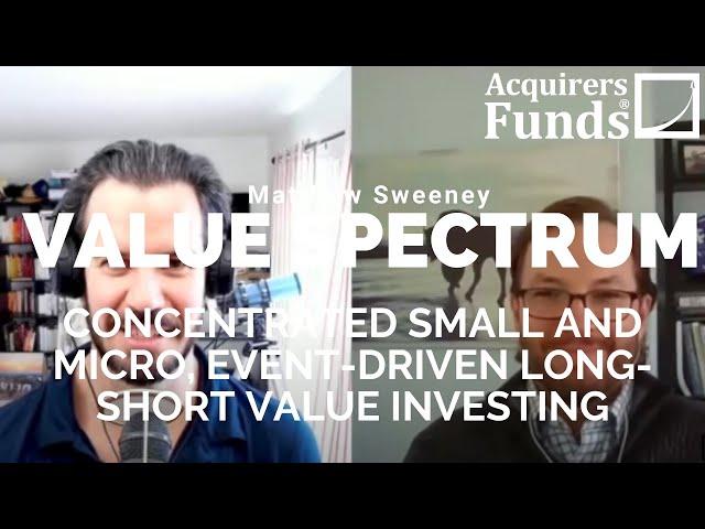 Value Spectrum: Laughing Water's Matt Sweeney on small value with Tobias on The Acquirers Podcast