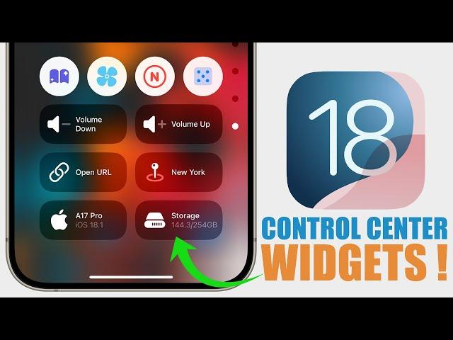 Best iOS 18 Control Center CUSTOM WIDGETS - You Must Have !