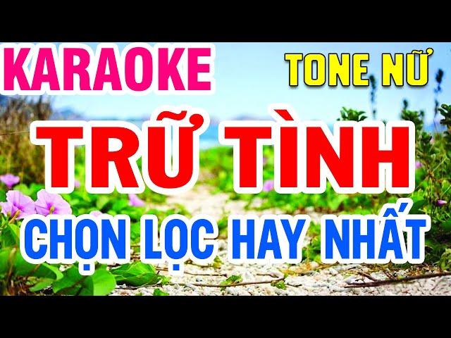 Karaoke Liên khúc Nhạc Trữ Tình Tone Nữ | Chọn Lọc Lk Nhạc Vàng - Ngày Sau Sẽ Ra Sao