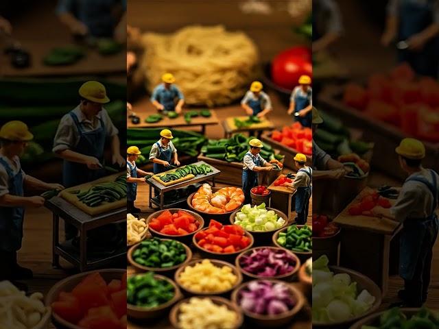 Our Tiny Chefs Crafting Delicious Dishes for us! Who's wanna join? #aiart #miniature #aigenerated