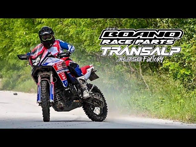 FULL Gas on Honda Transalp 750 Boano Factory