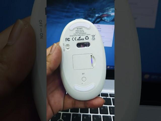 Wiwu Magic Wimice Series Transparent RGB Dual Mode White Wireless Silent Mouse