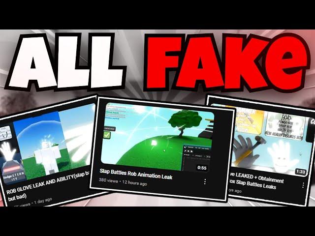 Rob glove IS FAKE? (With proof) | Slap Battles Roblox!