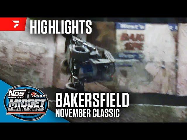 November Classic | USAC Midgets at Bakersfield Speedway 11/27/24 | Highlights