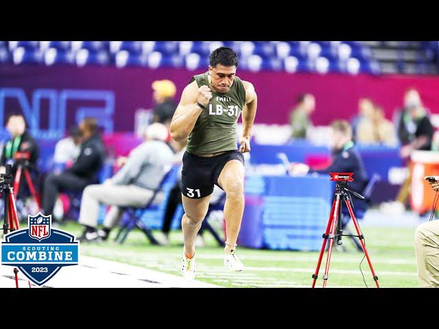 Linebackers Run the 40-Yard Dash at 2023 NFL Combine: Pappoe Hits 4.39 Official