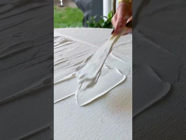 ultra minimal textured landscape painting