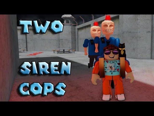 How to make two Remastered SIREN COP chasing you Escape Siren Cop's Prison!(SCARY OBBY)