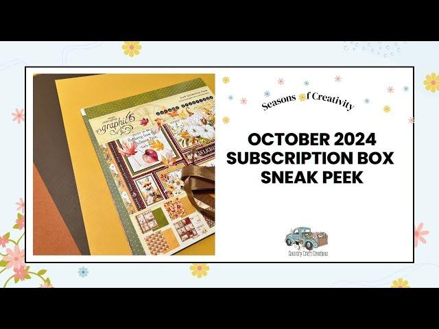 Country Craft Creations October 2024 Subscription Box Sneak Peek