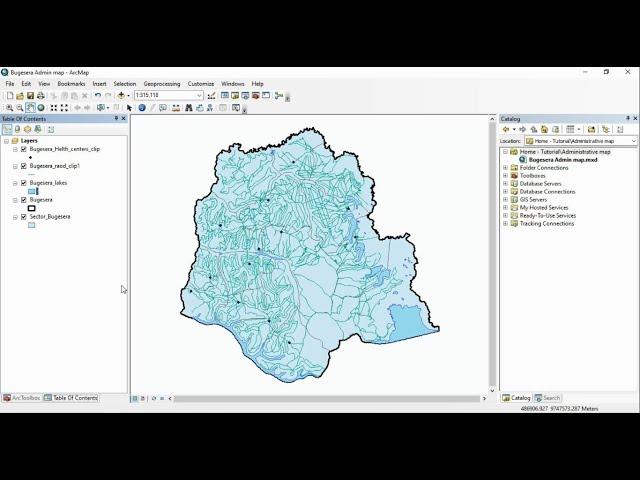 GIS Full Package Tutorials For Beginners | 6.Making Simple Administrative Map