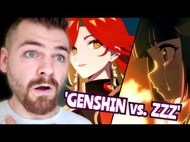 THIS ARE INCREDIBLE!!! | Genshin Impact "SUNSET" | ZZZ Hoshimi Miyabi Animated Short | REACTION!