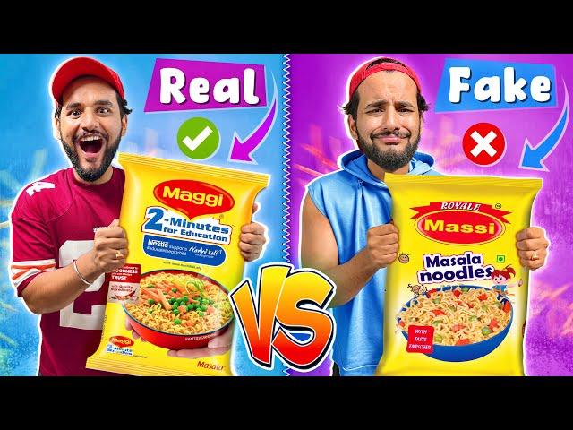 Real Vs Fake Brands FOOD challenge !! *Unbelievable*