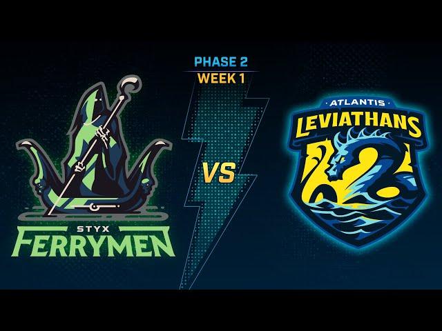 SMITE Pro League Phase 2 Week 1 : Styx Ferrymen Vs Atlantis Leviathans