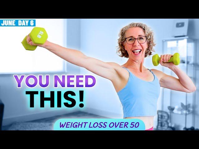 Get STRONG + FIT over 50  Easy WEIGHTS for Beginners