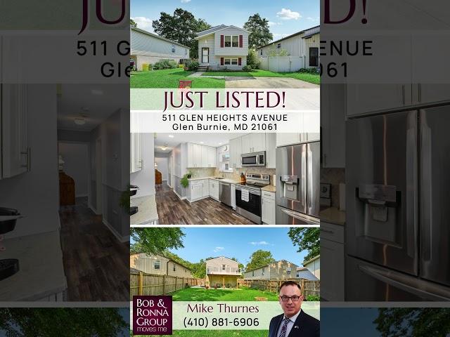 Just Listed! 511 Glen Heights Avenue, Glen Burnie, MD 21061