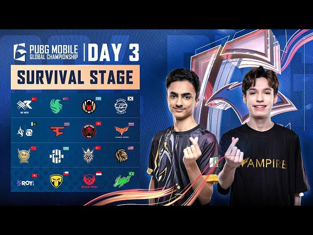 [EN] 2024 PMGC League | Survival Stage Day 3 | PUBG MOBILE Global Championship