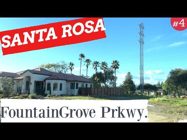 SANTA ROSA California - Driving around Fountain Grove Prkwy