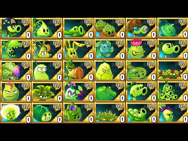 30 NEW & OLD Green Plants Battlez - Who Will Win? - Pvz 2 Plant vs Plant