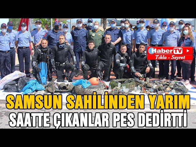 Samsun sahilinden 30 dakikada çıkanlar pes dedirtti - Samsun Haber - Samsun Haber Gazetesi