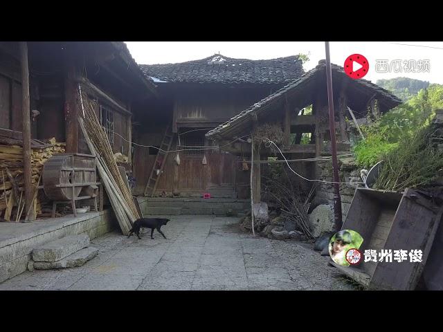 实拍贵州偏僻山区，农村人的真实生活环境，他们不用智能手机