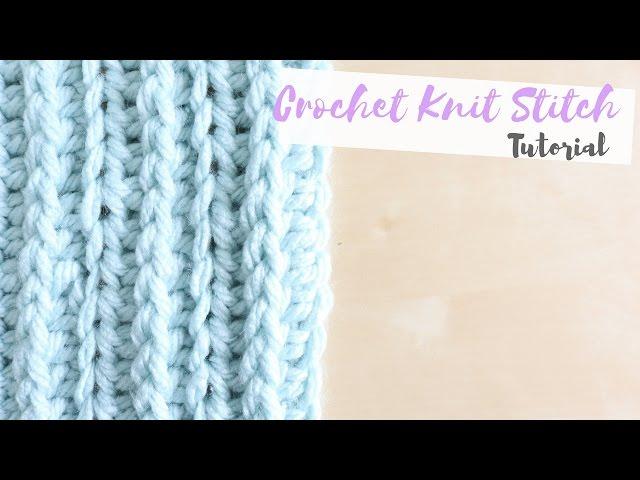 CROCHET: How to crochet the knit stitch | Bella Coco