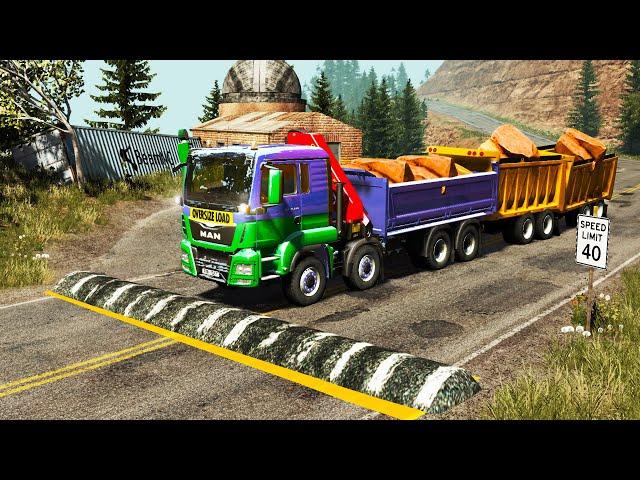 Trucks vs Speed Bumps #5 | BeamNG.DRIVE