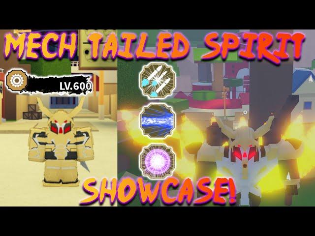 Shindo Life - MAX LEVEL Mecha Tailed Spirit Showcase!